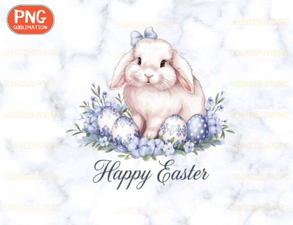 Download Happy Easter Png, Floral Rabbit Png - Rabbit png Collection