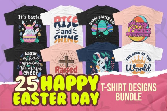 Download Happy Easter Day T-shirt Designs Bundle - Easter day Collection