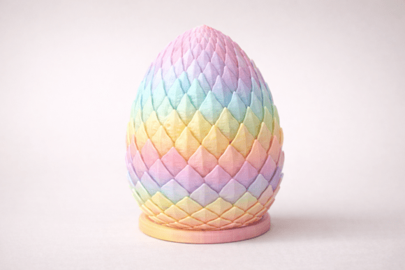 Download Fantasy Easter Dragon Egg Decor STL 095 - Fantasy easter Collection