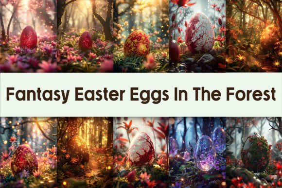 Download Fantasy Easter Eggs in the Forest - Fantasy easter Collection