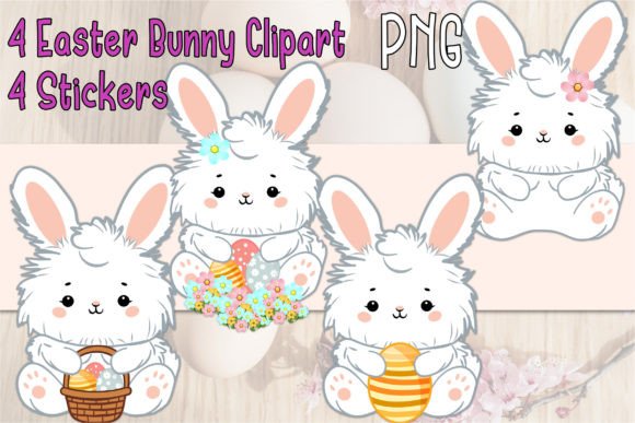 Download Easter Bunny Kawaii Style ClipartSticker - Cliparts Collection