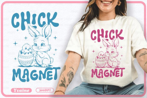 Download Funny Retro Easter PNG Chick Magnet - Retro easter png Collection